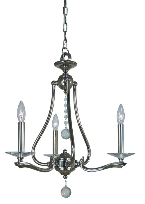 Framburg 3093 PN Allena Three Light Chandelier, Polished Nickel Main Image.jpg