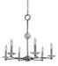 Framburg 3106 PN Pirouette Six Light Chandelier, Polished Nickel Main Image.jpg