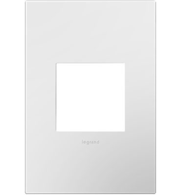 adorne® AWP1G2WHW10 Gloss White-on-White One-Gang Screwless Wall Plate with Microban® Main Image.jpg