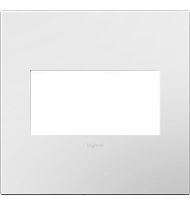 adorne® AWP2GWHW10 Gloss White-on-White Two-Gang Screwless Wall Plate with Microban® Main Image.jpg