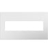 Legrand AWP4GWHW4 Adorne Gang Wall Plate, White Main Image