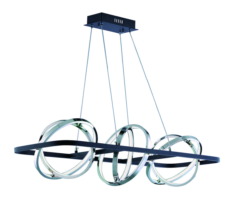 ET2 E24788-BKPC Gyro II LED Pendant, Black / Polished Chrome Main Image.jpg