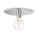 Mitzi H137501L-PN/WH Milo One Light Flush Mount, Polished Nickel/White Main Image.jpg