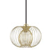 Mitzi H181701S-PB Jasmine One Light Pendant, Polished Brass Main Image.jpg