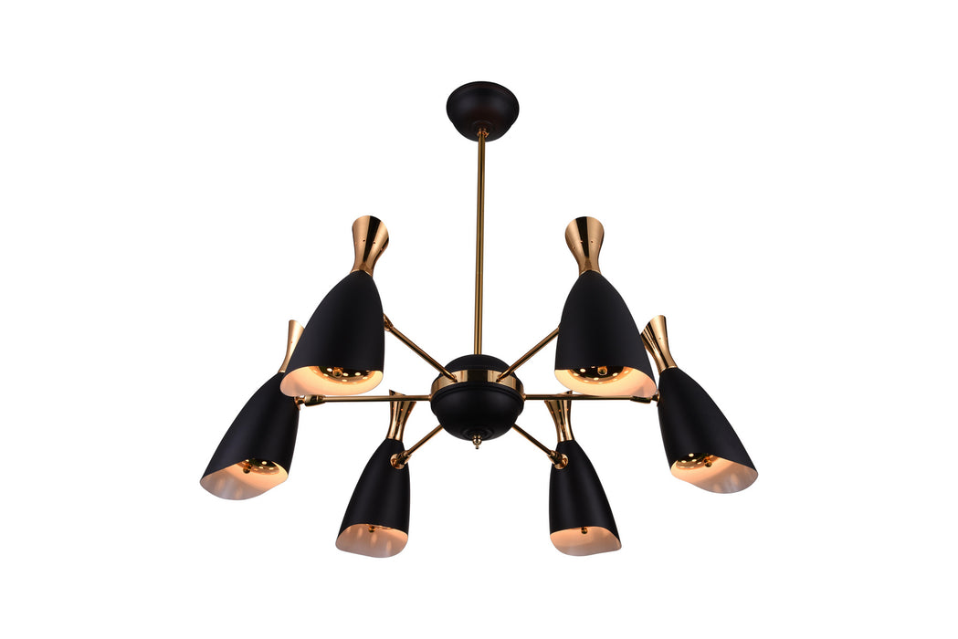 CWI Lighting 1016P43-6-129 Rolin 12 Light Chandelier Matte Black & Satin Gold.jpg