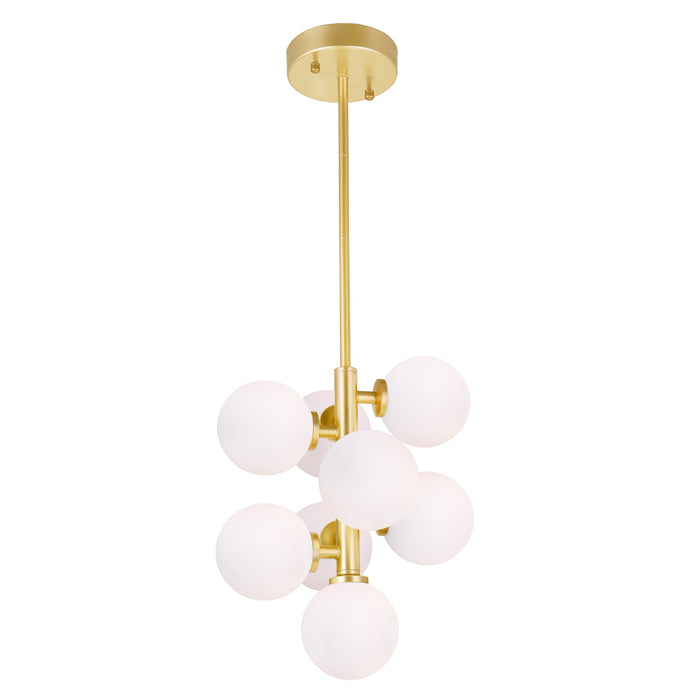 CWI Lighting 1020P12-8-602 Arya LED Pendant, Satin Gold Main Image.jpg