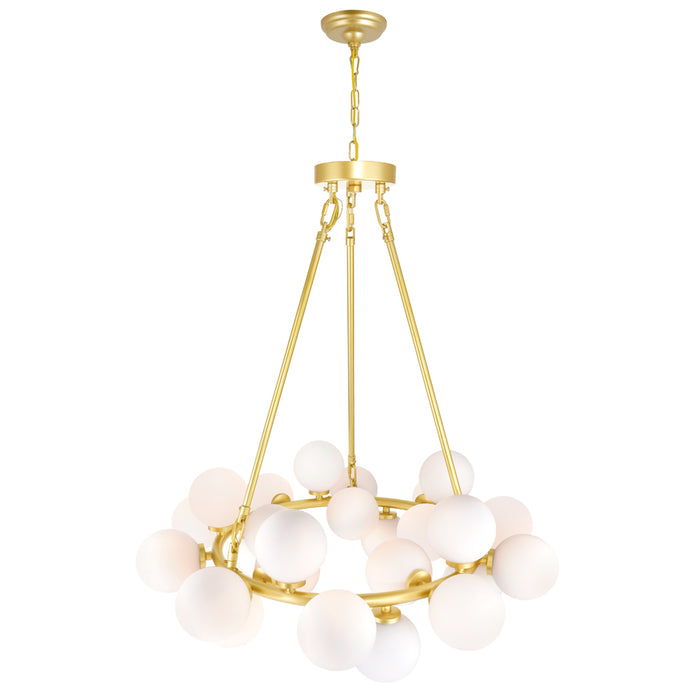 CWI Lighting 1020P26-25-602 Arya LED Chandelier Satin Gold Alt 2.jpg