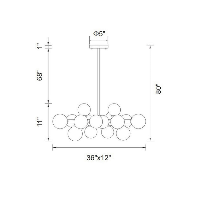 CWI Lighting 1020P36-16-602 Arya LED Chandelier Satin Gold Alt 5.jpg