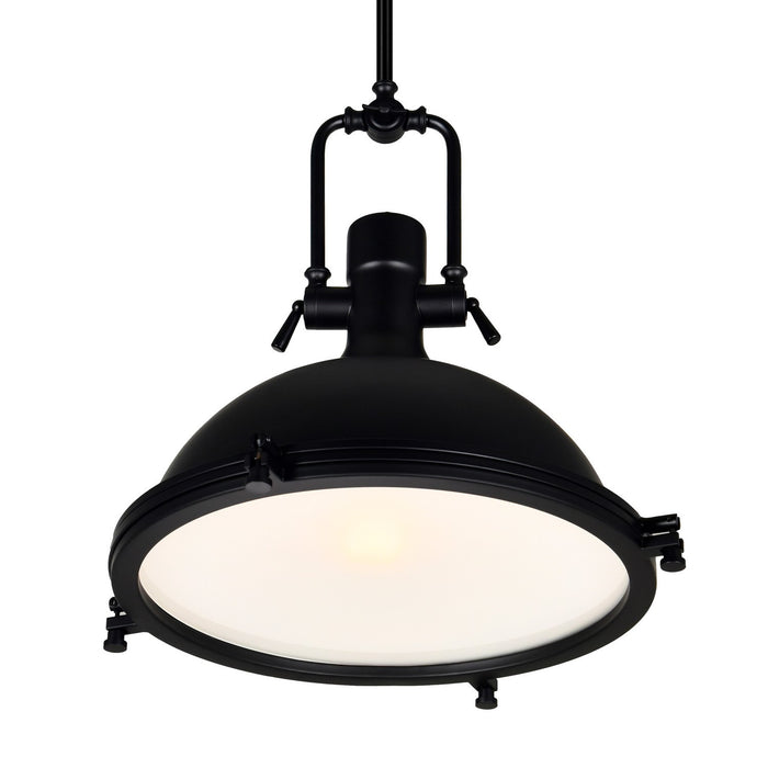 CWI Lighting 9602P16-1-101 Show One Light Pendant Black Alt 2.jpg