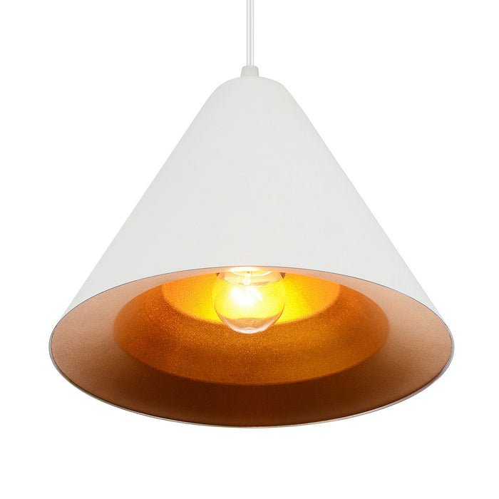 CWI Lighting 9666P10-1-142 Keila One Light Pendant Matte White Alt 1.jpg