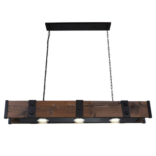 CWI Lighting 9748P42-3-101 Pago Three Light Island Chandelier Black Alt 1.jpg