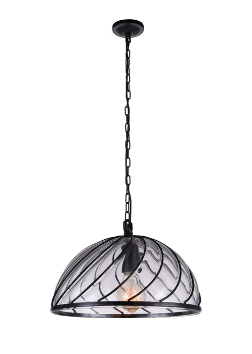 CWI Lighting 9755P12-1-101 Escot One Light Pendant Black.jpg