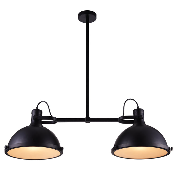 CWI Lighting 9760P37-2-101 Strum Two Light Island Chandelier Black Alt 1.jpg