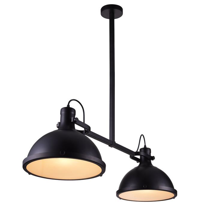 CWI Lighting 9760P37-2-101 Strum Two Light Island Chandelier Black Alt 2.jpg