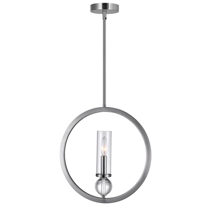 CWI Lighting 9951P15-1-606 Elton One Light Pendant Satin Nickel.jpg