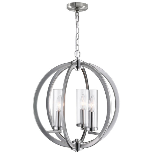 CWI Lighting 9951P16-3-606 Elton Three Light Chandelier Satin Nickel.jpg