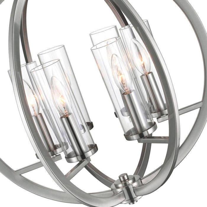 CWI Lighting 9951P19-6-606 Elton Six Light Chandelier Satin Nickel Alt 3.jpg