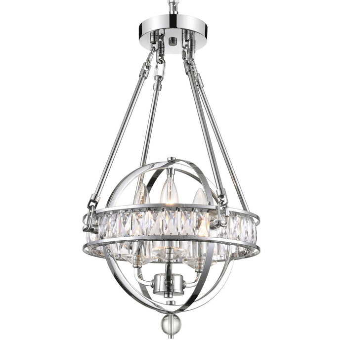 CWI Lighting 9957P12-3-601 Arkansas Three Light Mini Chandelier Chrome Alt 1.jpg