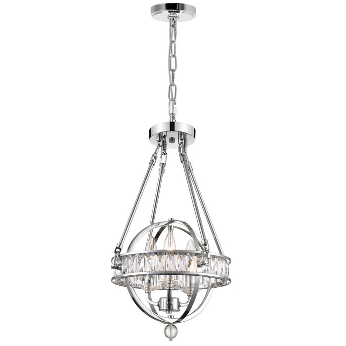 CWI Lighting 9957P12-3-601 Arkansas Three Light Mini Chandelier Chrome.jpg