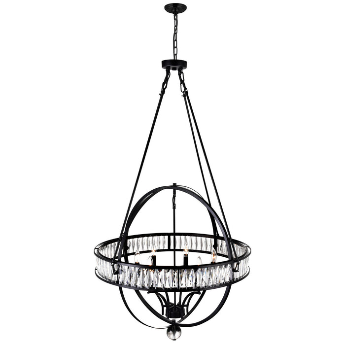 CWI Lighting 9957P30-6-101 Arkansas Six Light Chandelier Black Alt 3.jpg