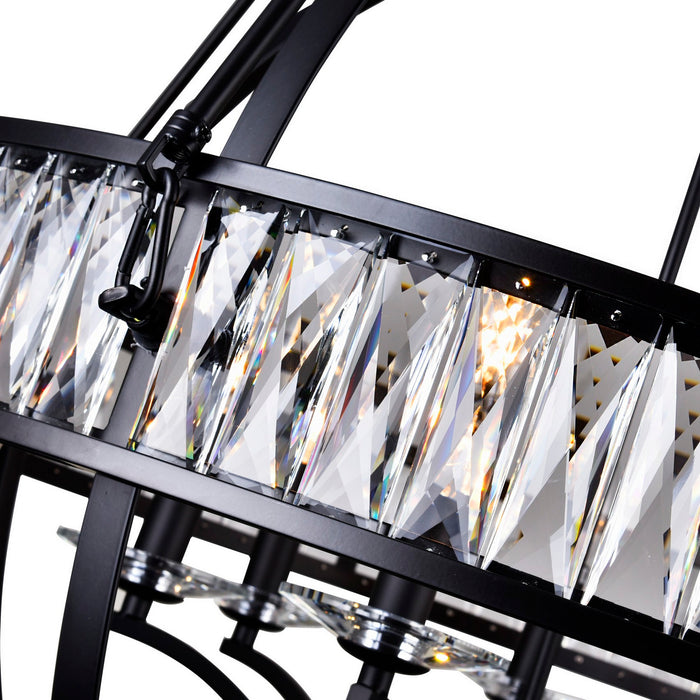 CWI Lighting 9957P30-6-101 Arkansas Six Light Chandelier Black Alt 4.jpg