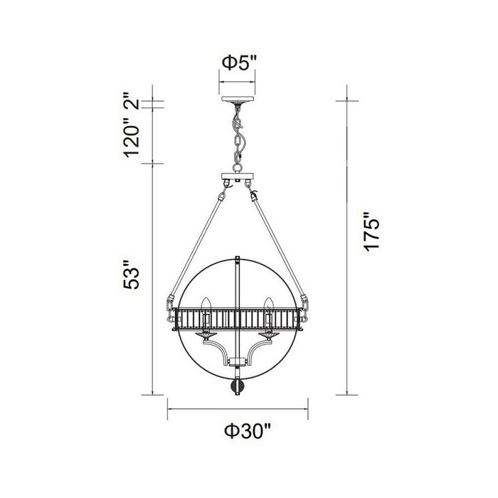 CWI Lighting 9957P30-6-101 Arkansas Six Light Chandelier Black Alt 8.jpg