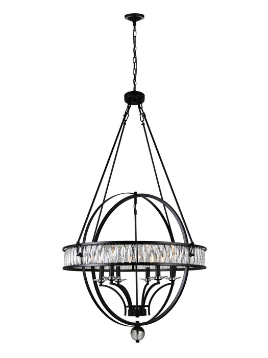 CWI Lighting 9957P30-6-101 Arkansas Six Light Chandelier Black.jpg