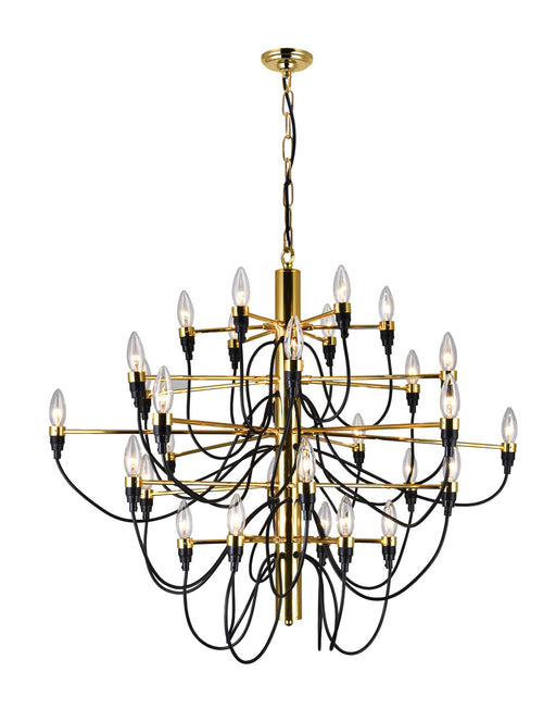 CWI Lighting 9959P34-30-617 Hayden 30 Light Chandelier Shinny Gold.jpg