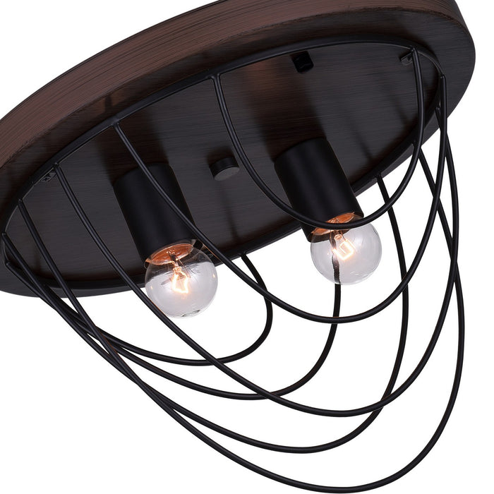 CWI Lighting 9962C13-2-101 Gala Two Light Flush Mount Black Alt 1.jpg