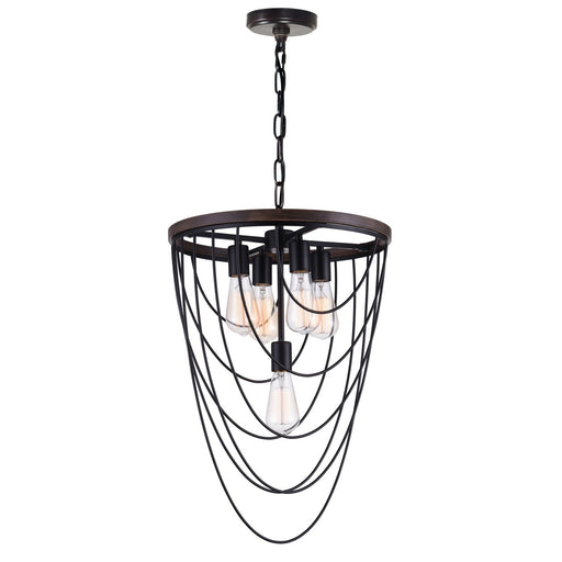 CWI Lighting 9962P17-5-101 Gala Five Light Chandelier Black.jpg