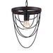 CWI Lighting 9962P9-1-101 Gala One Light Mini Chandelier Black Alt 1.jpg