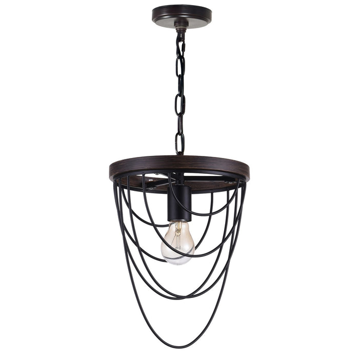 CWI Lighting 9962P9-1-101 Gala One Light Mini Chandelier Black Alt 4.jpg