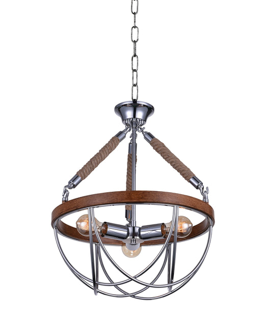 CWI Lighting 9965P18-3-601 Parana Three Light Chandelier Chrome.jpg