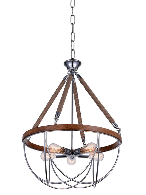 CWI Lighting 9965P24-5-601 Parana Five Light Chandelier Chrome.jpg