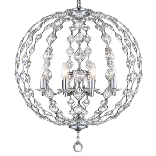 CWI Lighting 9970P26-8-601 Esia Eight Light Chandelier Chrome Alt 1.jpg