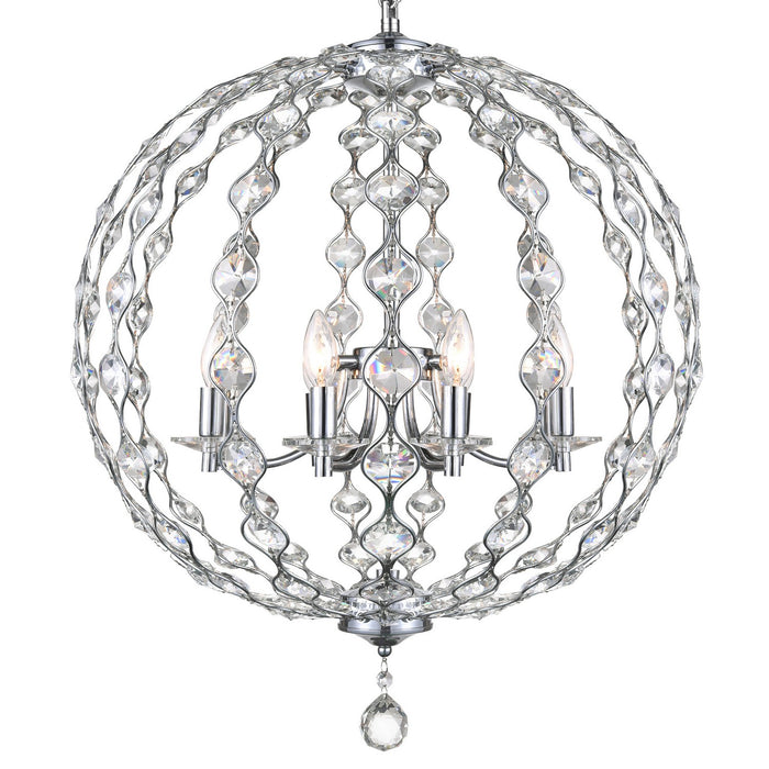 CWI Lighting 9970P26-8-601 Esia Eight Light Chandelier Chrome Alt 1.jpg