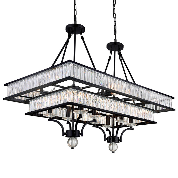 CWI Lighting 9972P37-16-101 Shalia 16 Light Island Chandelier Black Alt 1.jpg