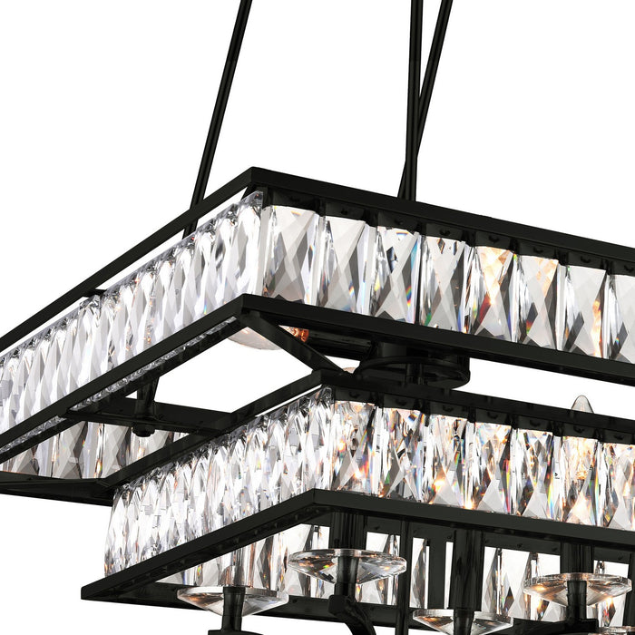 CWI Lighting 9972P37-16-101 Shalia 16 Light Island Chandelier Black Alt 2.jpg