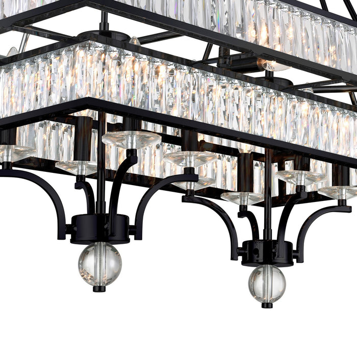 CWI Lighting 9972P37-16-101 Shalia 16 Light Island Chandelier Black Alt 3.jpg