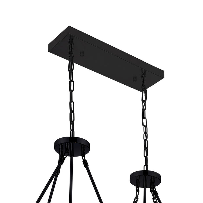 CWI Lighting 9972P37-16-101 Shalia 16 Light Island Chandelier Black Alt 4.jpg