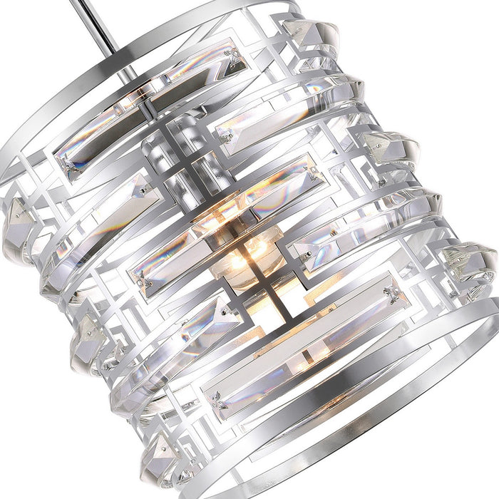 CWI Lighting 9975P10-1-601 Petia One Light Mini Chandelier Chrome Alt 2.jpg