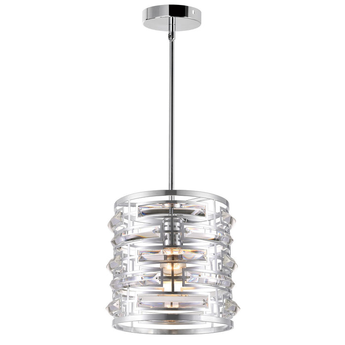 CWI Lighting 9975P10-1-601 Petia One Light Mini Chandelier Chrome.jpg