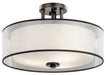 Kichler 43194MIZ Tallie Three Light Semi Flush Mount, Mission Bronze Main Image.jpg