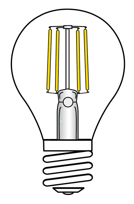 Satco S9583 Light Bulb, Transparent Amber Alternate Image.jpg