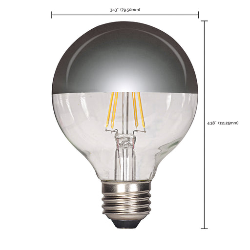 Satco S9828 Light Bulb, Silver Crown Alternate Image.jpg