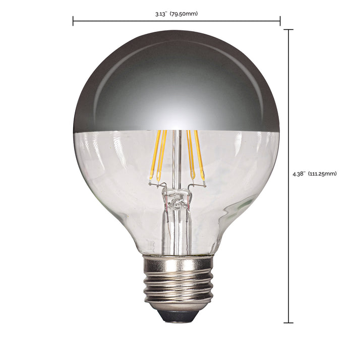 Satco S9828 Light Bulb, Silver Crown Alternate Image.jpg