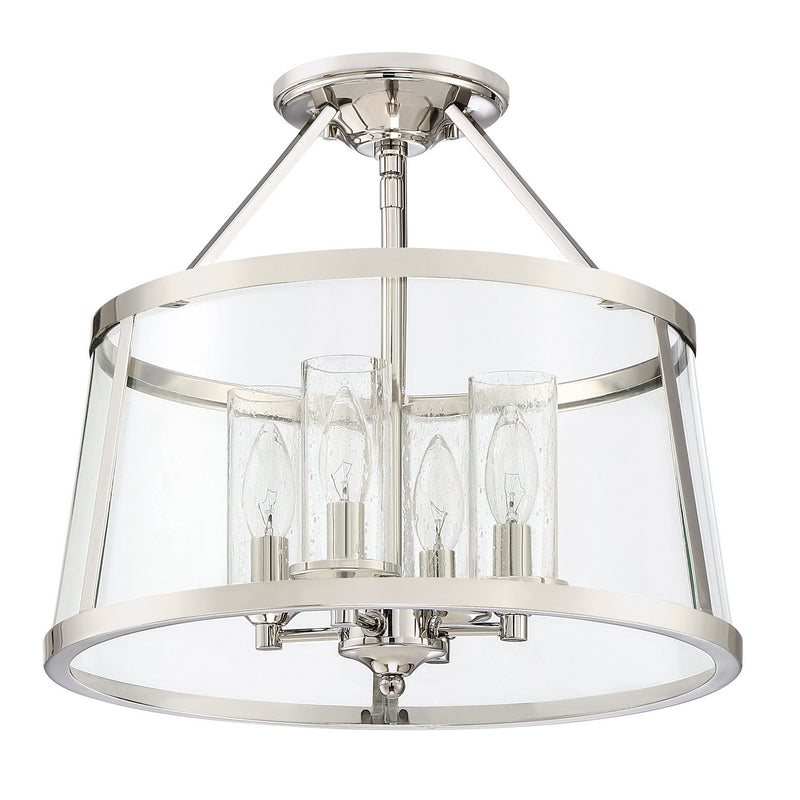 Quoizel BAW1716PK Barlow Four Light Semi-Flush Mount, Polished Nickel Alternate Image.jpg