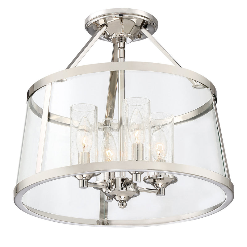Quoizel BAW1716PK Barlow Four Light Semi-Flush Mount, Polished Nickel Alternate Image 3.jpg