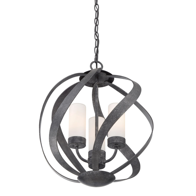 Quoizel BMS2816OK Blacksmith Three Light Pendant, Old Black Finish Alternate Image 3.jpg