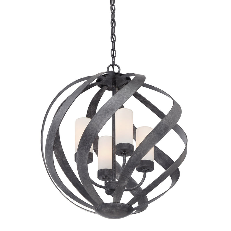 Quoizel BMS2820OK Blacksmith Four Light Pendant, Old Black Finish Alternate Image 3.jpg